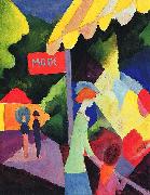 August Macke Modefenster oil